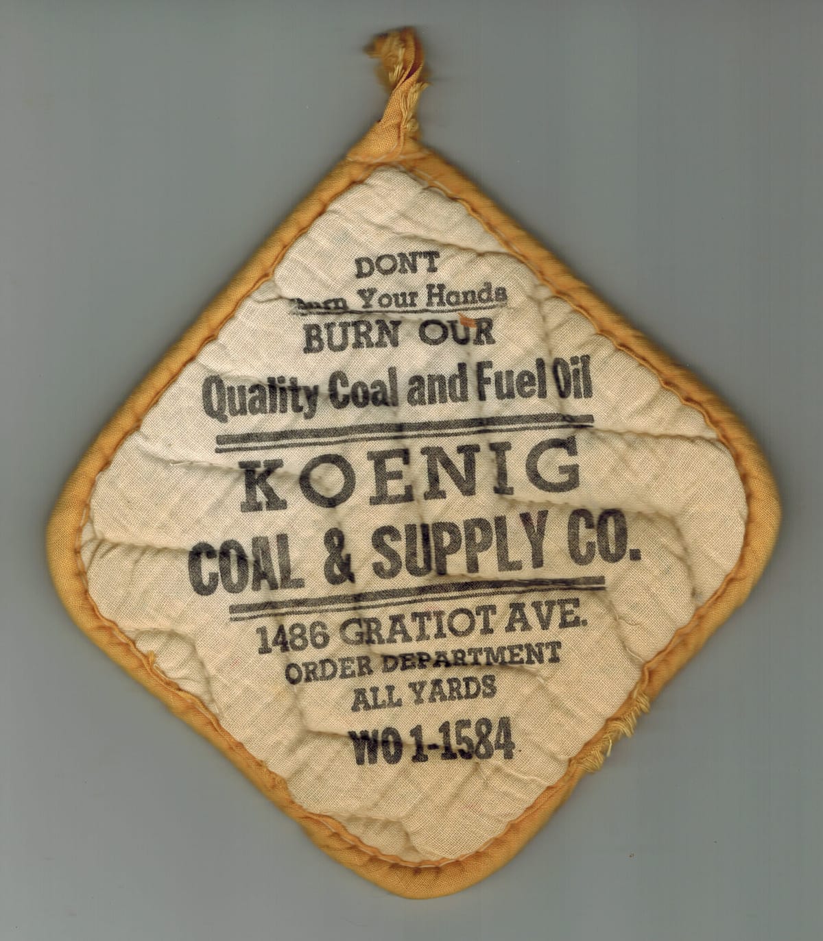 Don't Burn Your Hands: The History of a Potholder