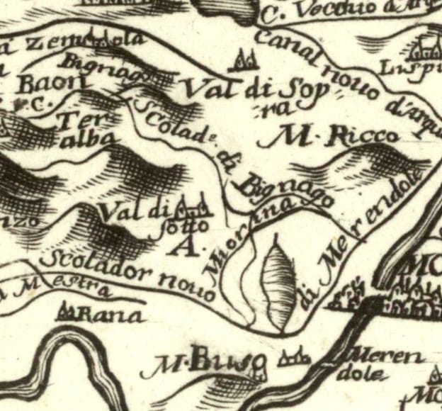 An image of an antique map.